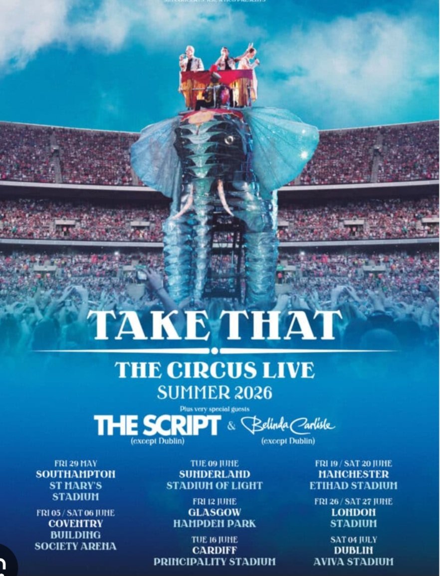 pryke440's tweet photo. Im off to the circus cant wait to see you boys 💙💙💙 @takethat @GaryBarlow @OfficialMarkO Howard xxx https://t.co/8Het7AhQxx