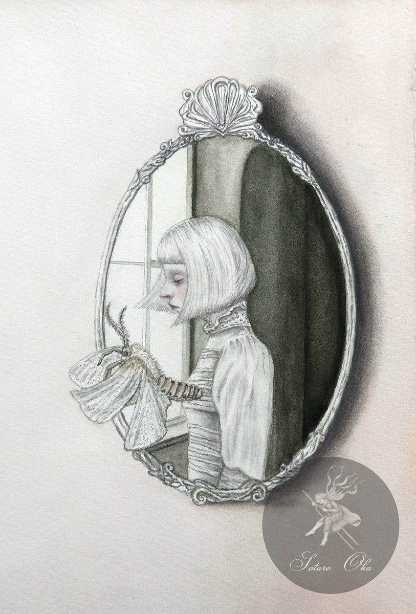 上海・月下集さん<a href="/_lunarmarket_/">月下集LunarMarket</a> のグループ展『Dream at dawn』に出品する新作です。

「影見姫」 "Princess mirror"
size : 158×227mm
material : watercolor on watercolorpaper
production year : 2025

Dates: 2025.9.30-10.2
Venue: Moon Haus - 22/272, Nanchang Rd, Huangpu, Shanghai, China