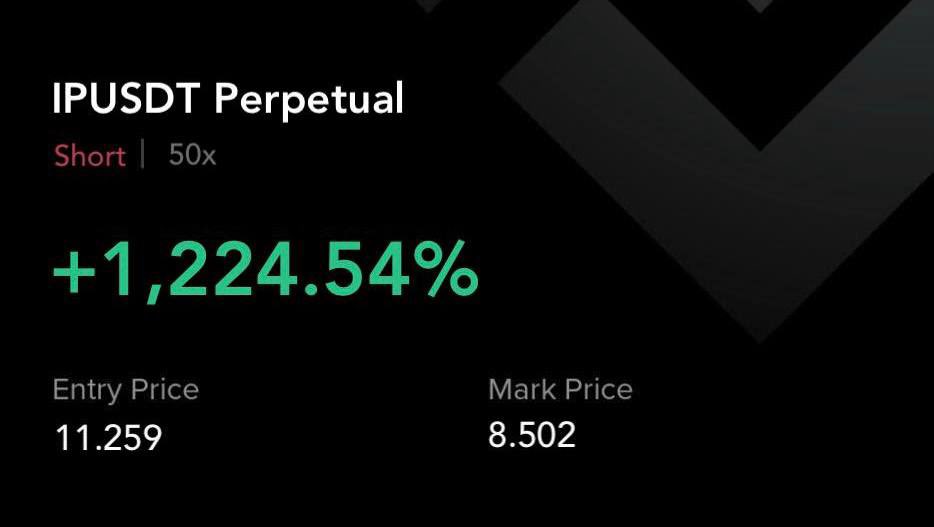 cryptoORnoting's tweet image. $IP
SHORT
LEV 50-100x
ENTRY: 11.25

TP:
10.5✅
10.0✅
9.5✅
9.0✅

t.me/+ohOSRit-gLA2Z…

#CopyTrading #Binanc #bitcoin #Bybit #Okx   #Bitget   #Trading  #Xrp #Btc #Eth #crypto #Futures #Btc $BTC $USDT $ETH $XRP