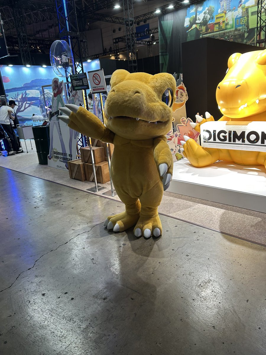 asuu__00's tweet photo. デジモンかんわい🤍
#TGS2025 https://t.co/fyGqFE0xNx