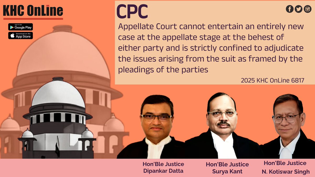 khconline1's tweet image. #CPC #CivilProcedureCode #AppellateCourt #Pleadings #NewCase #AppellateStage #LegalPrecedent #CivilLaw