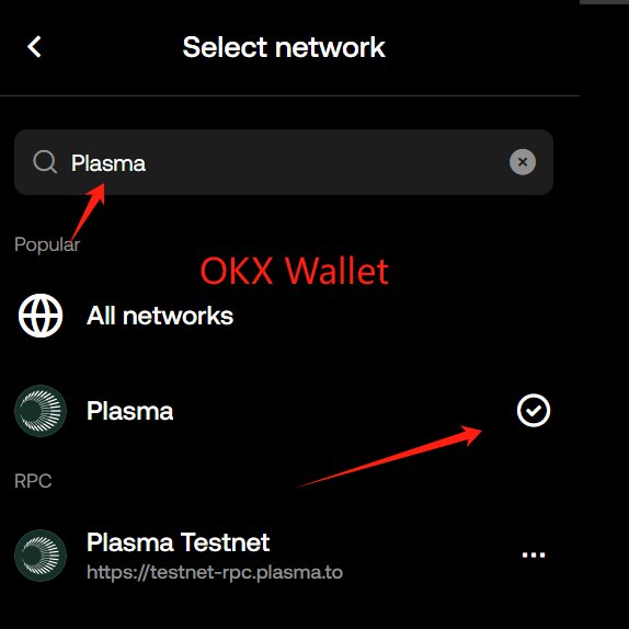 XdogeonXPL's tweet photo. 🔥OKX Wallet now supports adding the Plasma network. $XPLDOG #Plasma #XPL #dyorSwap 
@wallet @okx https://t.co/lvWZBGQjyx