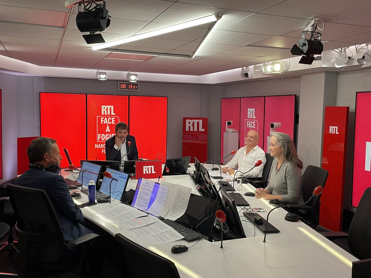 🔴<a href="/RTLFrance/">RTL France</a> : ce matin la présidente de <a href="/FranceTV/">France tv</a> <a href="/DelphineErnotte/">Delphine Ernotte Cunci</a> est l’invitée de <a href="/FogielMarcO/">Marc-Olivier FOGIEL</a> #FaceAFogiel