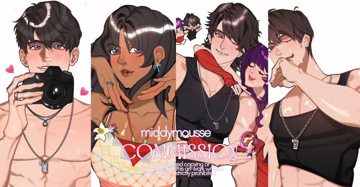 thank you so much for commissioned me! I'll do better on the next commission! I hope I won't lose battle to depression because I want to keep drawing 😍🙌💖