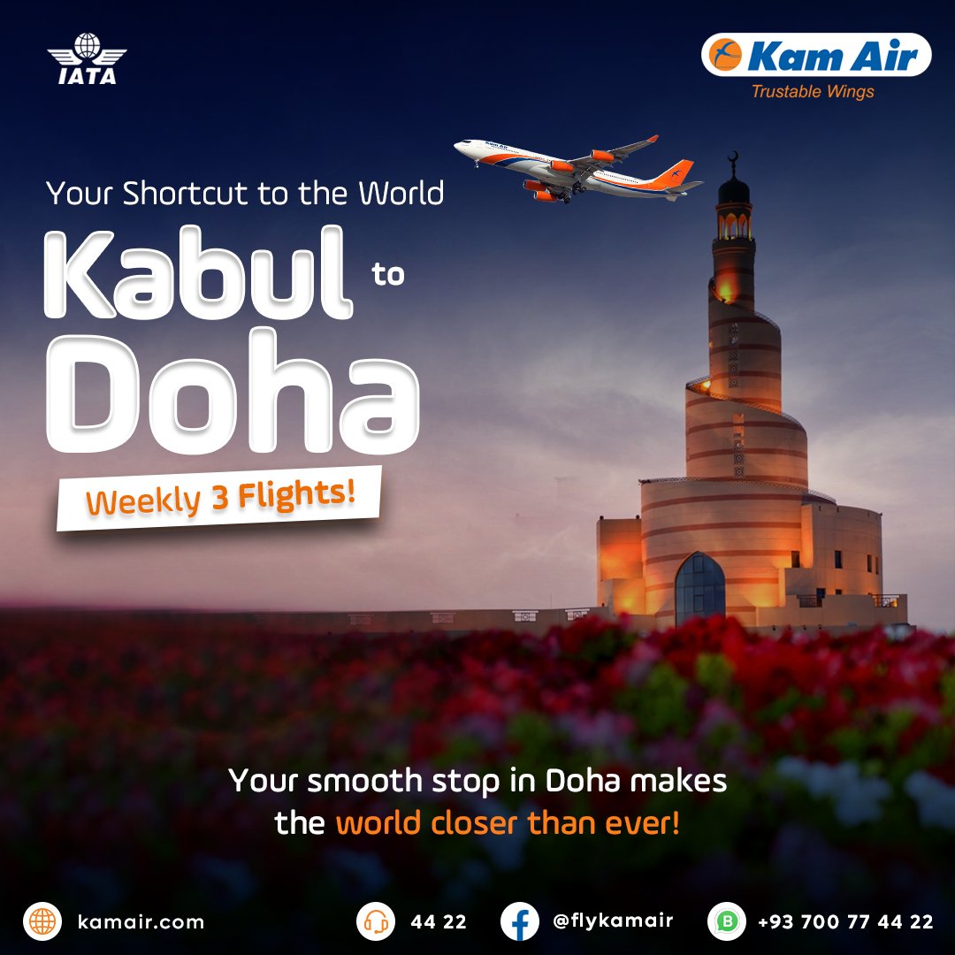 KamairRQ's tweet image. Doha: Your gateway to the world. ✈️
Our direct flights to Doha (every Sun, Thu &amp;amp; Sat) provide the smoothest connection to a global network of exciting destinations.
#SeamlessTravel #GlobalConnections #FlySmart