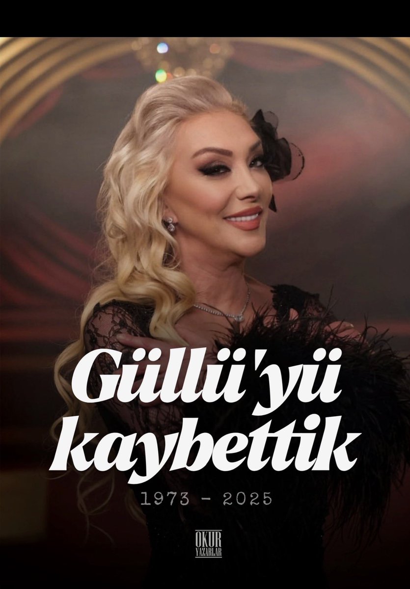 #güllü Tamda kendisini dinlerken karşıma çıktı ölüm haberi.Güle güle kraliçe,Allah’ım rahmet eylesin.Yolun güllerle dolsun😞