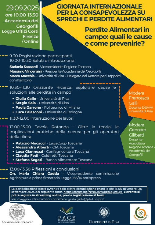 sergiosaia's tweet image. 🌍 FERMIAMO LO #SPRECO: un problema #ambientale, #sociale ed #economico (in presenza e online)

Verranno presentate le strategie di @sharingmed e @SUSSOIL  per ridurre perdite e aumentare resa con minor impatto ambientale e maggior beneficio sociale.

unipi.it/wp-content/upl…