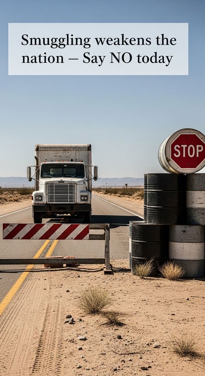 ffsmuqadas's tweet image. Smuggling is a crime against our economy.
It destroys jobs and weakens national progress.
Say NO to smuggling, Say YES to a stronger Pakistan.
#SayNoToSmuggling 
#StopSmuggling
#balochistan