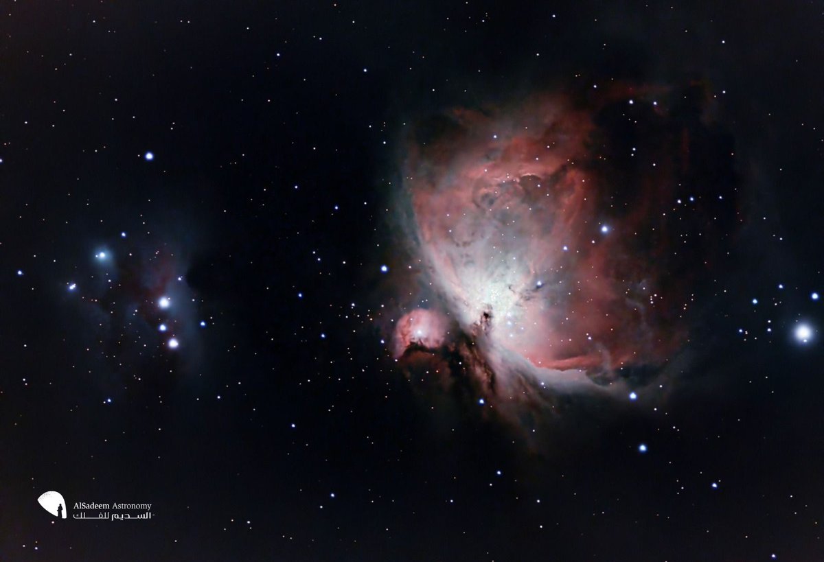 This is a region of the universe where new stars are created into existence🌟
This is the Orion nebula, taken by the smart telescope Vespera from <a href="/Vaonis_fr/">Vaonis</a> 
This stunning nebula is 1500 lightyears away and located in the constellation holding the same name
#AlSadeemObservatory