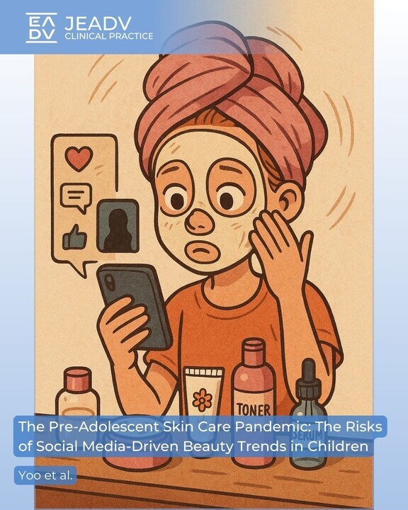 Yoo et al. warn that #socialmedia #skincare marketing targets #tweens (9–12), promoting active #antiaging products often with harmful ingredients. Awareness, transparency, and regulation are needed to protect young #skin.

👉 bit.ly/4mhpuqI

#PediatricDermatology