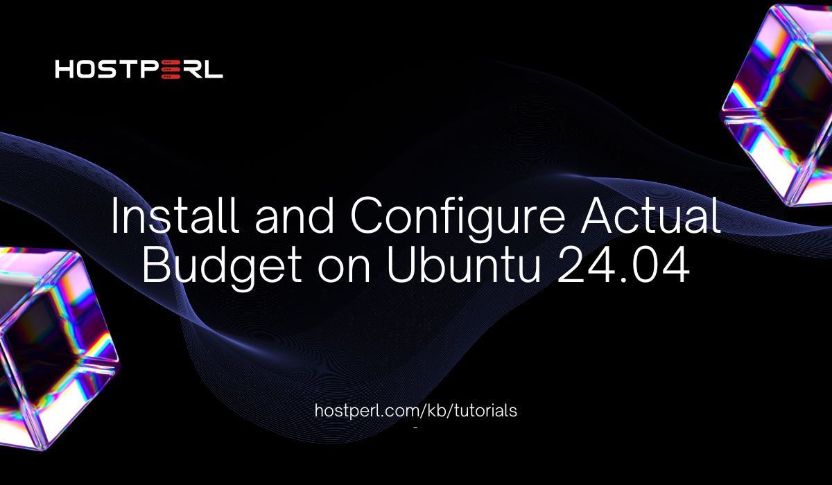 hostperlweb's tweet image. Install and Configure Actual Budget on Ubuntu 24.04
hostperl.com/kb/tutorials/i…
#ActualBudget #Ubuntu2404 #SelfHosted #BudgetingApp #PersonalFinance #OpenSource #Tutorial #DevOps #Hostperl #SysAdmin