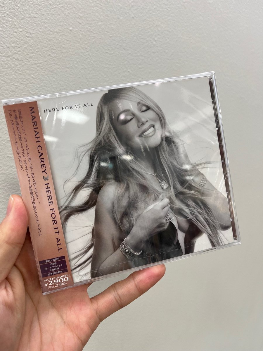 直筆サイン入り マライアキャリー 「ヒア フォー イット オール」 CD