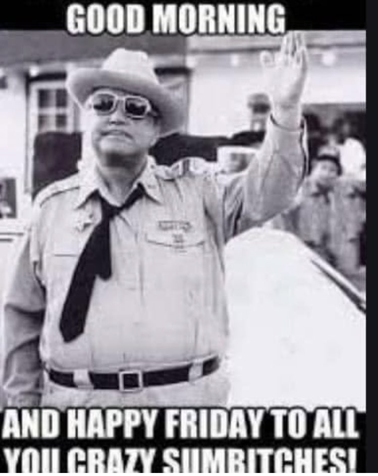 Morning all 🥰 TFIF  have a good day you crazy fools 😉