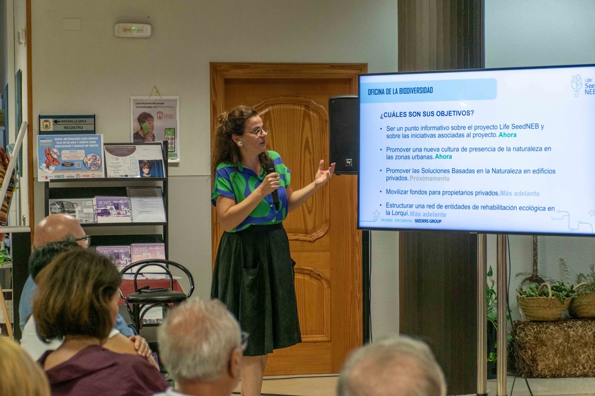 LIFESeedneb's tweet photo. 📷 Lorquí promotes urban biodiversity with a successful Infoday for the SeedNEB LIFE Project
📷 The Lorquí Town Council held on the 16/09/2025 an Infoday meeting for the LIFESeedNEB project with the residents of Lorquí and several project partners. https://t.co/TUqhzmfhQn