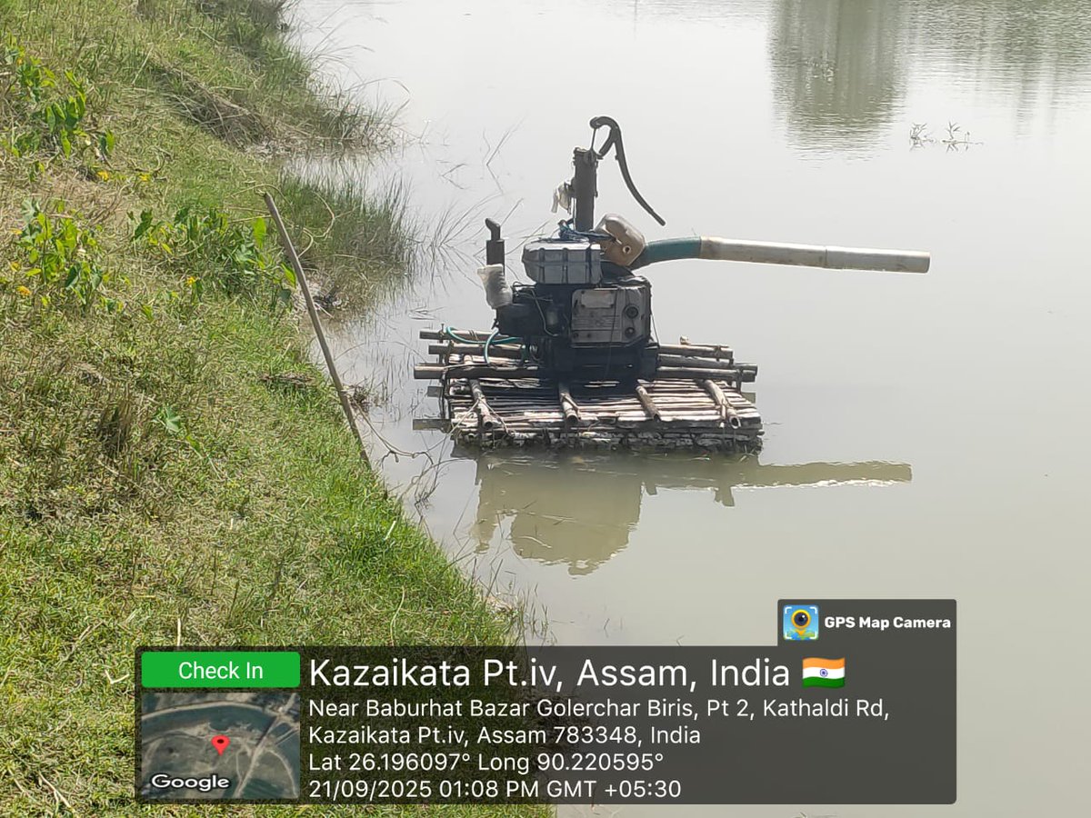 lowerassamsfc's tweet image. Illegal sand extraction curbed! 
On 21st Sept 2025, one machine was seized from the river Gaurang near Bilasipara area under Dhubri Forest Division and placed under safe departmental custody.
#SaveRivers #StopIllegalMining #ForestProtection

@CMOfficeAssam 
@cmpatowary 
@mkyadava…