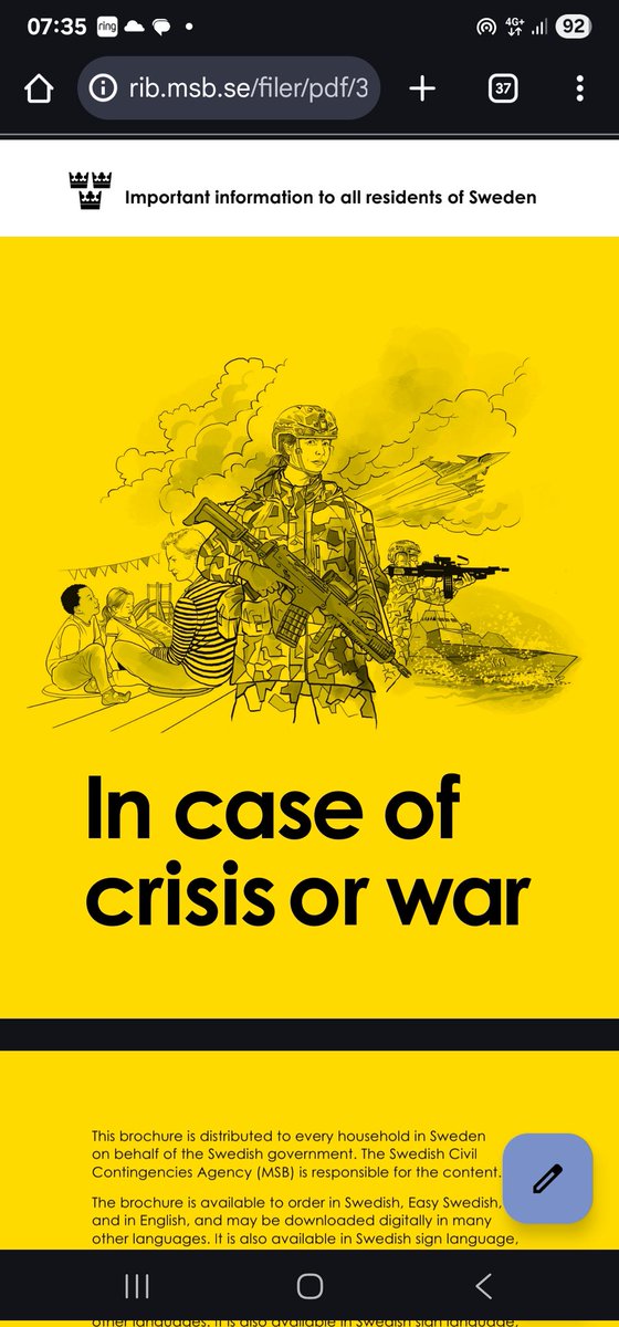 How prepared is #Ireland for a major crisis or war <a href="/SimonHarrisTD/">Simon Harris TD</a> <a href="/CarrollJennifer/">Jennifer Carroll MacNeill TD</a>. The Nordics would appear to be eons ahead of us in both planning &amp; action. rib.msb.se/filer/pdf/3087…