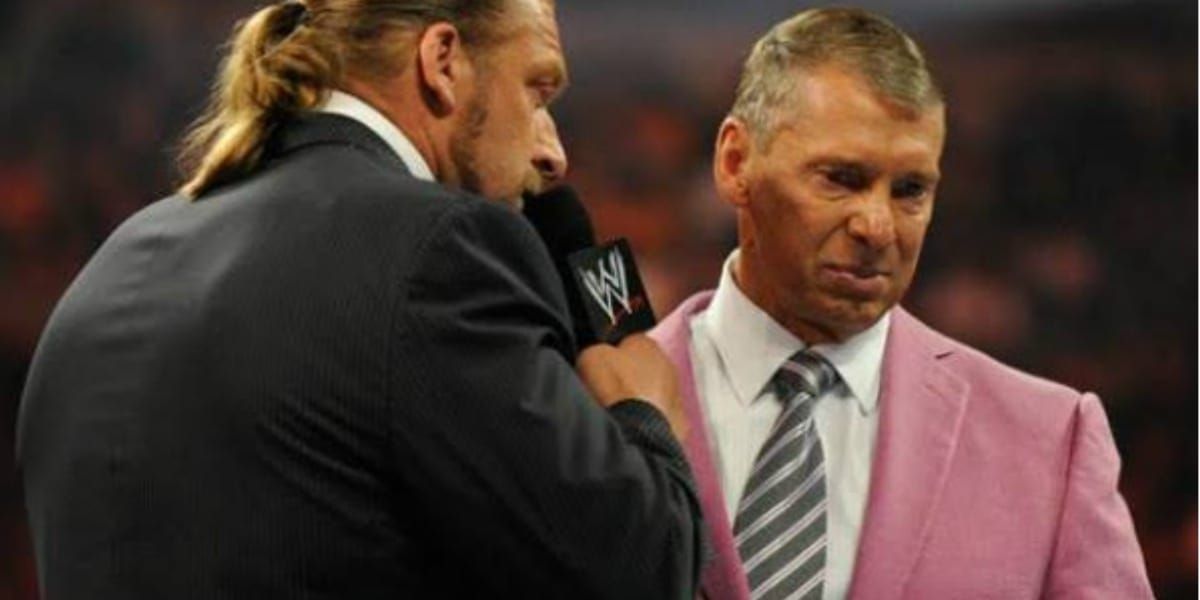 WrestleBrock's tweet image. AJ Styles’ son & Orton’s wife calling out their HHH’s booking, Cena taking shots at HHH… ESPN giving Wrestlepalooza a C. Meanwhile, fans still waiting on Knight’s main event run, Theory’s face turn, Sheamus/Gable IC push. Triple H’s booking is looking shaky #WWE
Vince was better