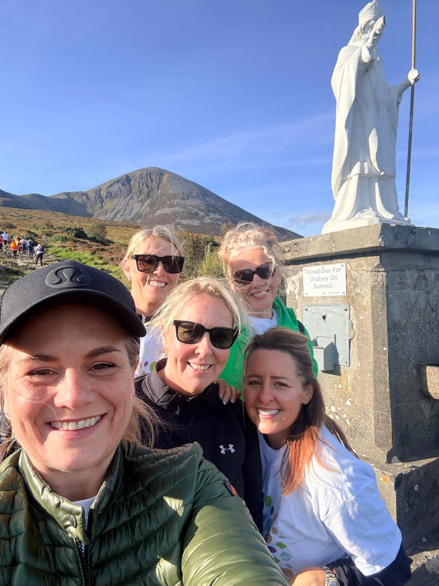 FreaCommunity's tweet image. ⛰️ They did it! Our WIH #PeakTheReek adventurers conquered Croagh Patrick 💪☘️

🎙️ Hear Dorothy Lynch on @radiomidwest at 10:35am 
👉 midwestradio.ie/listen-live/

💚Donate now to support our charity partnership: justgiving.com/campaign/peakt…

👏 Congrats team! 🎉