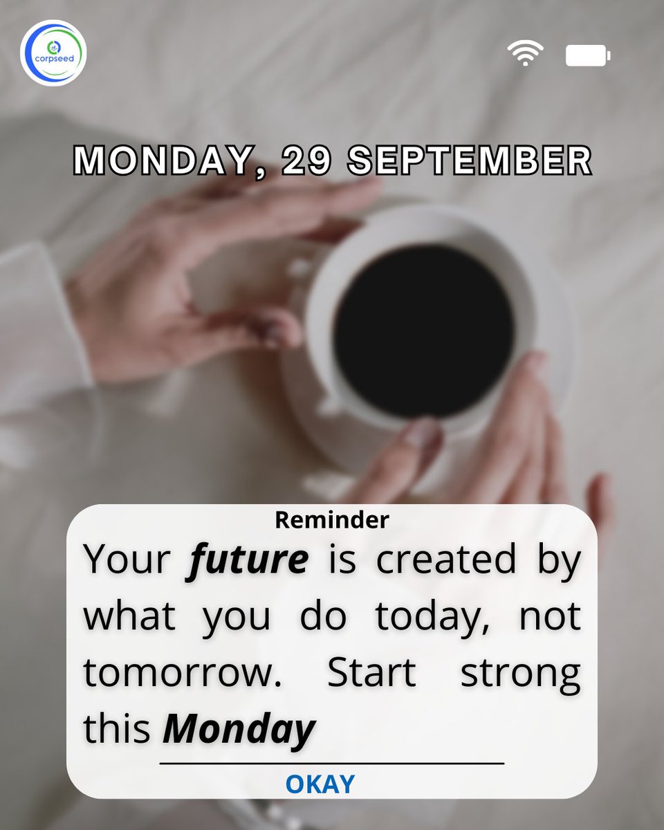 corpseed's tweet image. ✨ Your future is created by what you do today, not tomorrow. Start strong this Monday! 💪🚀

Corpseed makes business registrations &amp;amp; licenses hassle-free. Let’s grow!

🌐 corpseed.com | 📞 +91-7558-640-644

#MondayMotivation #Corpseed #BusinessGrowth #EntrepreneurLife