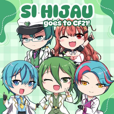 To all VTuber Fandoms out there, please welcome….

SI HIJAU!

Kami SATU-SATUNYA sirkel Comic Frontier XXI yang menggabungkan konsep HEALTH, FITNESS, dan FUN dalam satu wadah!

Penasaran? Yuk kenalan dengan para member kita!

#FotoProfilBaru #SiHijauCFXXI