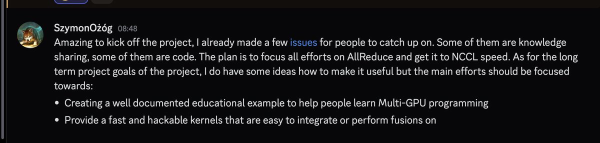 Penny is now a working group! If you want to make the world a better place by creating a well documented, performant and minimalistic AllReduce example join the <a href="/GPU_MODE/">GPU MODE</a> discord server!