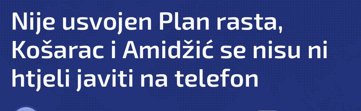 Zar ovu dvojicu Sabina nije smijenila.