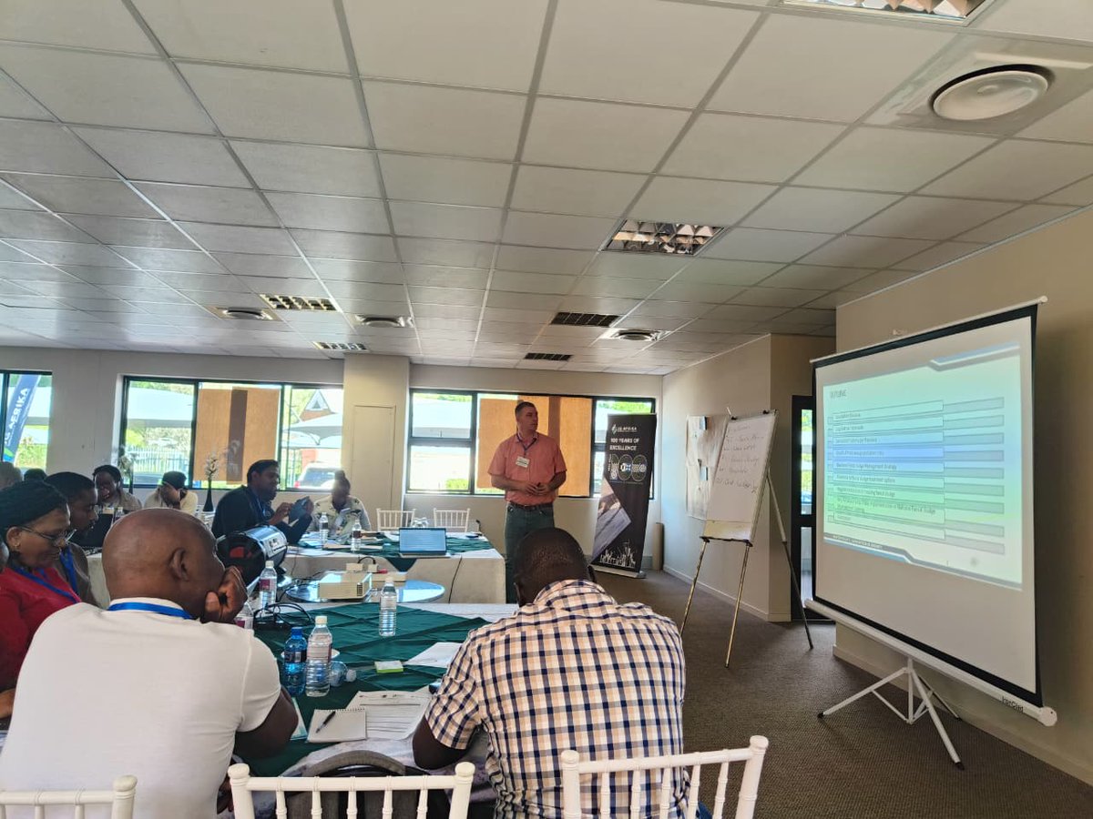 This engagement included:
➡️ Capacity building of government officials through a training on Planning &amp; Designing of Faecal Sludge Management (FSM).
➡️ Field assessments in select towns under two Water Service Authorities – Joe Gqabi District Municipality and Newcastle Local