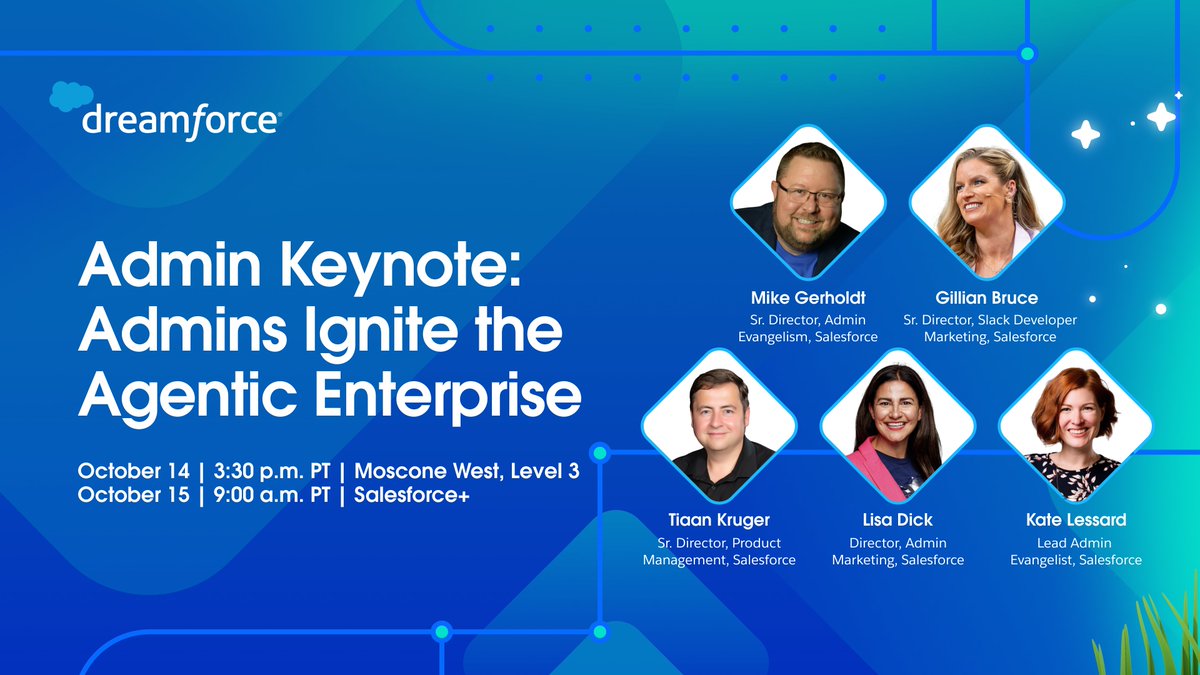 Shubham_Raut_'s tweet photo. 🗓️ #AwesomeAdmins, mark your calendars! This is the keynote you don’t want to miss at #DF25.

Discover how admins ignite the Agentic Enterprise by building and customizing agents, configuring the platform, and safeguarding trust. Add to your agenda: https://t.co/F414kywKJf https://t.co/shIdwECZnW