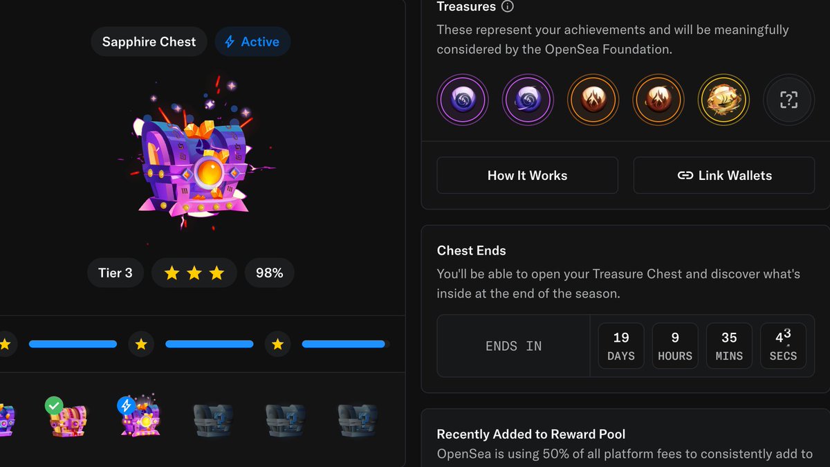 <a href="/HollanderAdam/">Adam Hollander</a> waiting on the new Chests. Aiming for Solar by the finale. <a href="/opensea/">OpenSea</a>