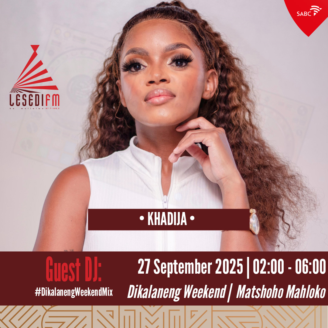 LesediFM's tweet photo. #DikalanengWeekend le Matshoho Mahloko.
π§Re tsamaya le Khadija ho #DikalanengWeekendMix.
#65KeMollelwa
π: 086 000 3084
π²: 083 284 0008
π: https://t.co/SdWJ7CZihK https://t.co/NT6a3lQrec