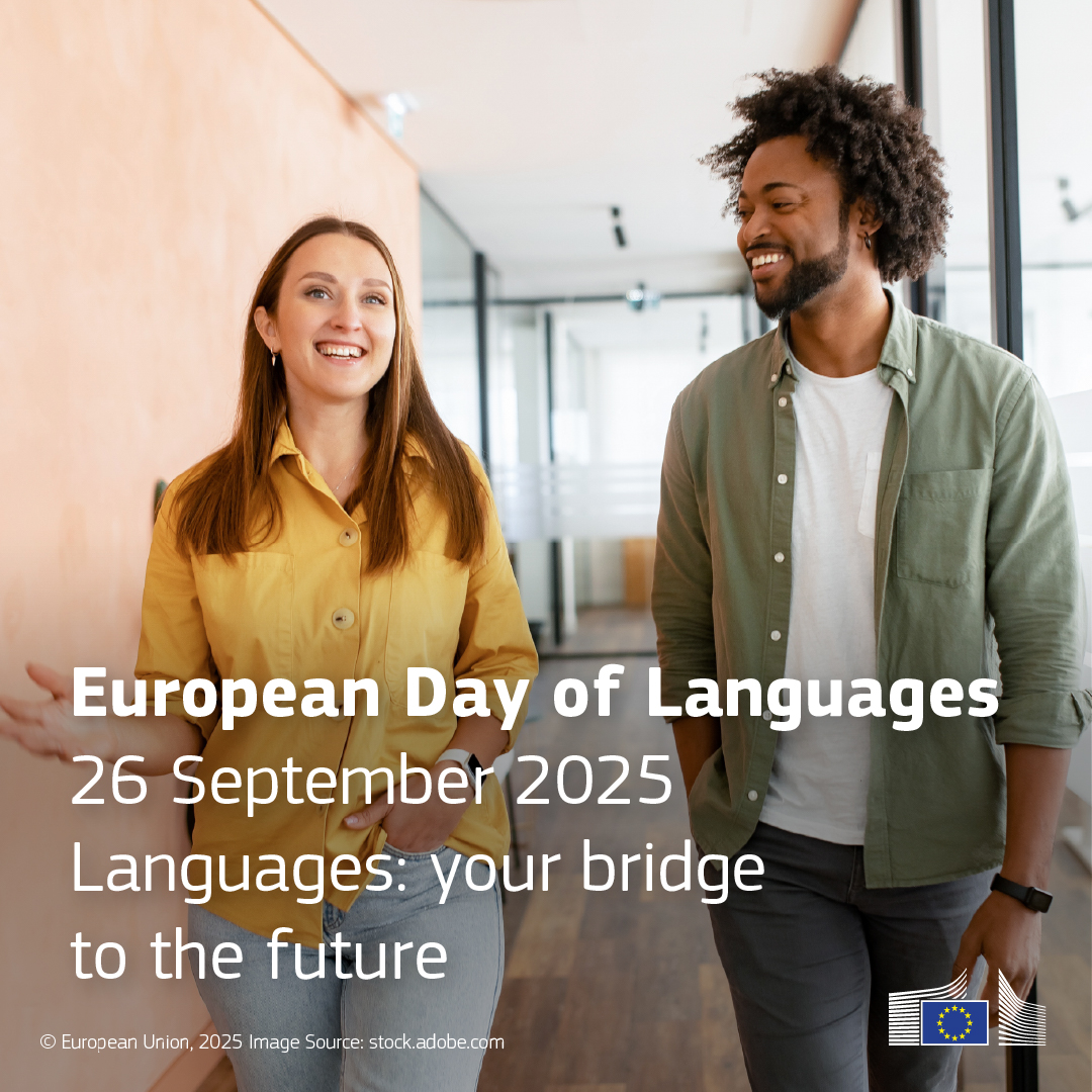 Today we celebrate the #EuropeanDayOfLanguages! 🗣️

Every language tells a story—what’s yours? 💬

Did you know that learning new ones could lead to more jobs opportunities? 🚀 Explore what they have to offer in our virtual exhibition! 👉 europa.eu/!bYncnN
