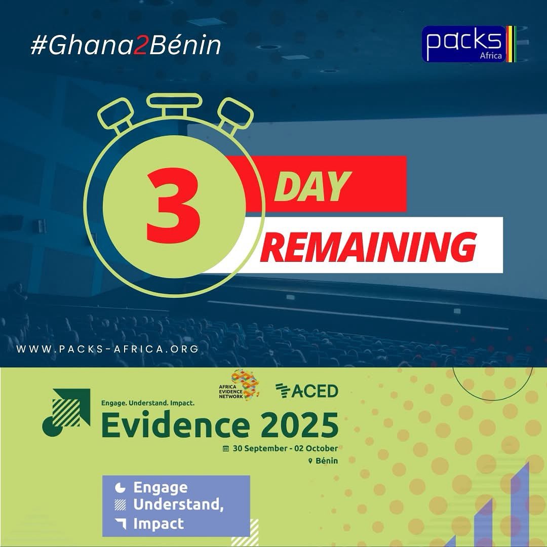 3 Days to Go! 🚍🇬🇭

Bags packed, spirits high—Ghana’s evidence champions are road-tripping from Accra to Cotonou for #Evidence2025! A bold move for EIDM in Africa. 

Watch out Cotonou, Ghana is coming strong, loud &amp; proud!

#Ghana2Benin #EIDM #EvidenceMatters