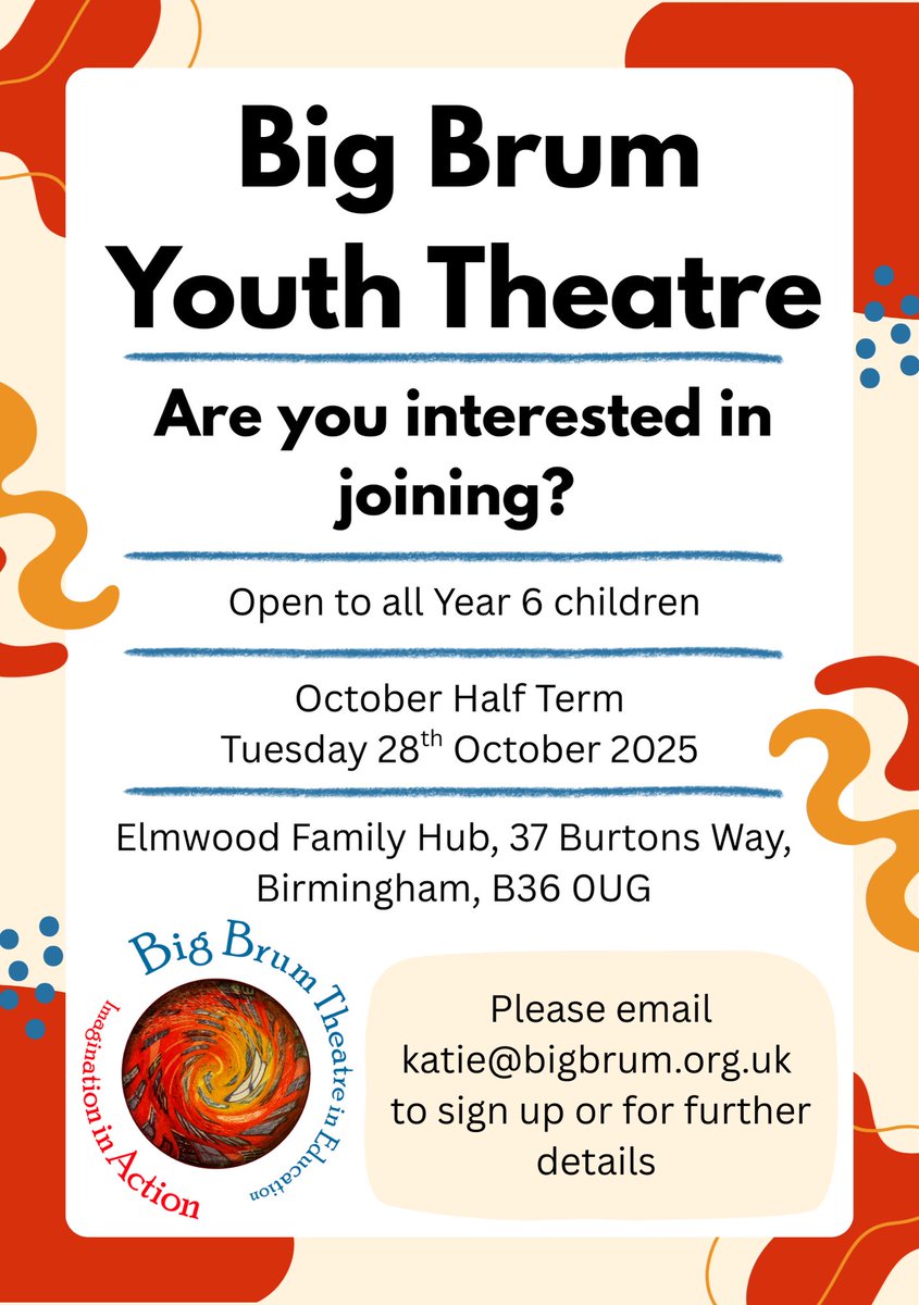 We are delighted to be moving on with the next phase of our Youth Theatre! We are currently taking applications to join us in October half term.
 
For more information get in touch!