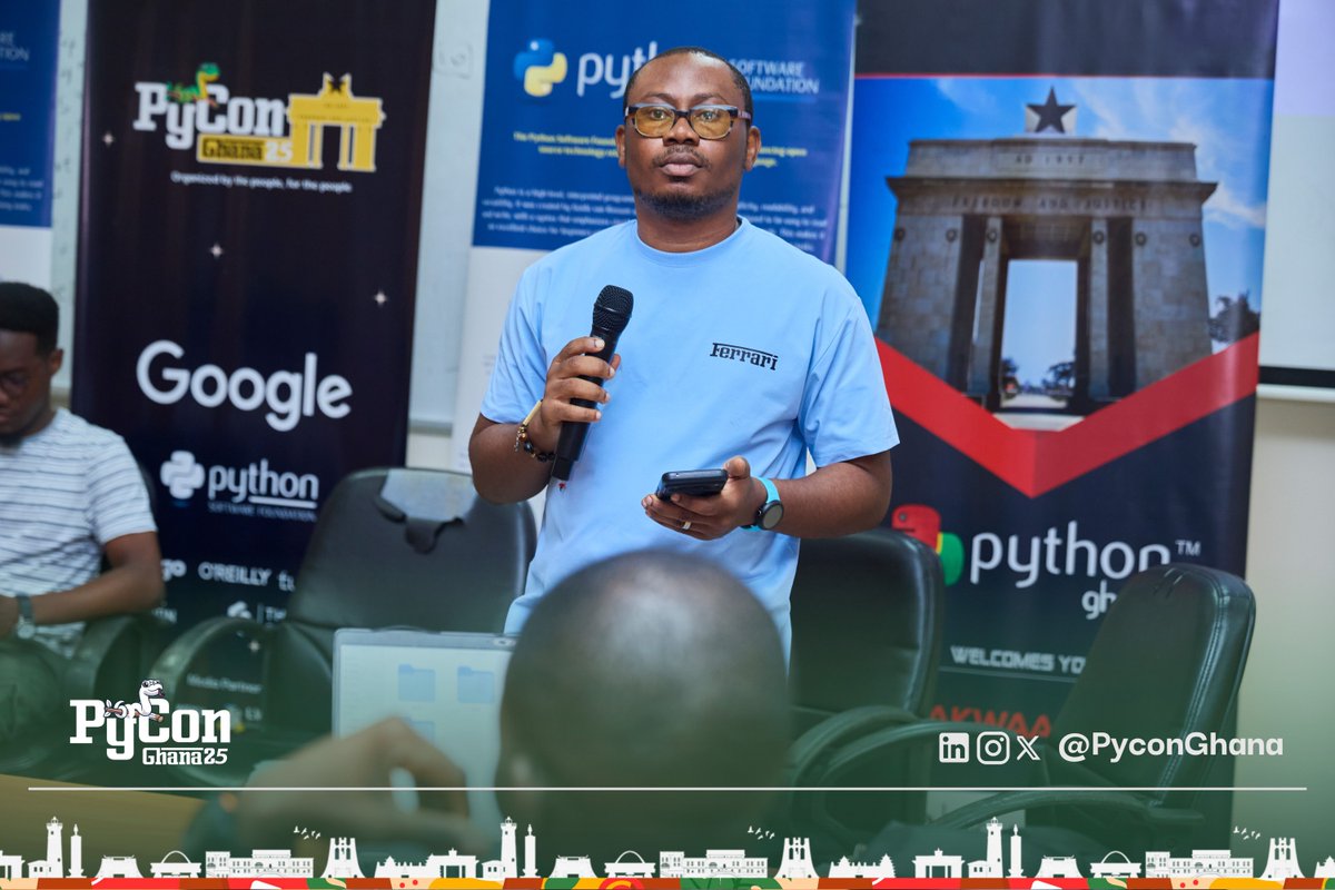 PyconGhana's tweet image. Day One's Beginner’s Day Unconference panel was all about starting strong! From first steps in tech to finding your unique path, our panelists shared honest stories and helpful insights. 🐍 #PyconGhana2025