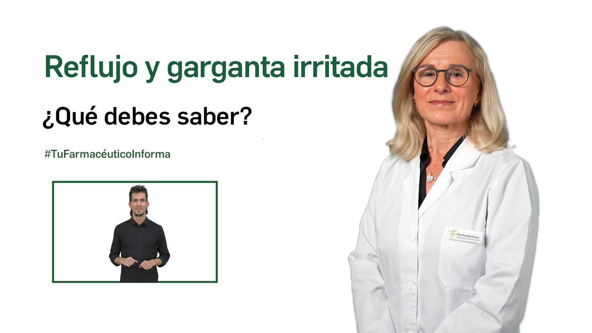 🦻 ¿Notas irritación o molestias en la garganta con frecuencia?
En muchos casos, la causa está en el reflujo gastroesofágico.

📽️ ow.ly/lWlG30sP5aV

Una iniciativa de Farmacéuticos con la colaboración de <a href="/Medicina_TV/">Medicina Televisión</a> y <a href="/ReigJofre/">Reig Jofre</a>

#ORLyFarmacia