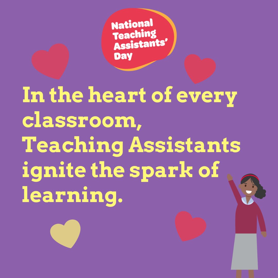 🎉 Happy National Teaching Assistants’ Day! 🎉
Today we celebrate the incredible Teaching Assistants across The White Horse Federation!

💬 Show your appreciation!
Post a message or nominate your favourite TA via the official site: tinyurl.com/j8byuj9r