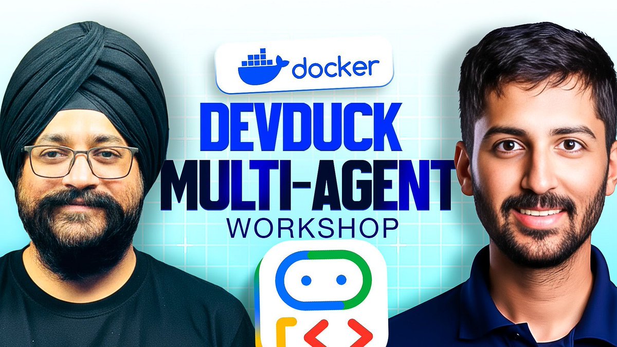 Docker is giving away $5000 cash prize to the winner of their track at our hackathon next week, but wait! How do I even use Docker? 👀

Join me and Ajeet from Docker for a multi-agent workshop that will guide you through building and deploying a multi-agent system using <a href="/Docker/">Docker</a>,