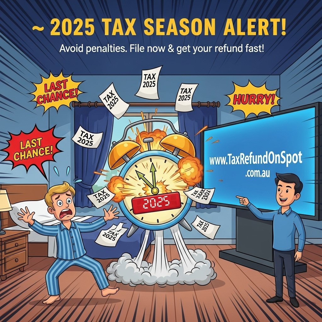 TaxRefundOnSpot's tweet image. 2025 TAX DEADLINE IS COMING. GET IT DONE ON TIME . GET YOUR REFUND FASTER.
#TaxStrategy2025 #TaxHelp #WesternAustralia #ReelsForDays #viralvideo #StockMarketInvesting
