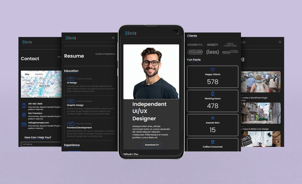 florixllc's tweet image. Preview: alexsmith-dark.bubbleapps.io/version-test
Alex Smith’s dark single-page portfolio by Florix smooth nav; CV, projects, blog, resume, testimonials, contact in one flow. Built end-to-end by Florix.
#BubbleDeveloper #NoCodeExpert #ProductDesign #UXDesign #PortfolioBuilding #PortfolioWebsite