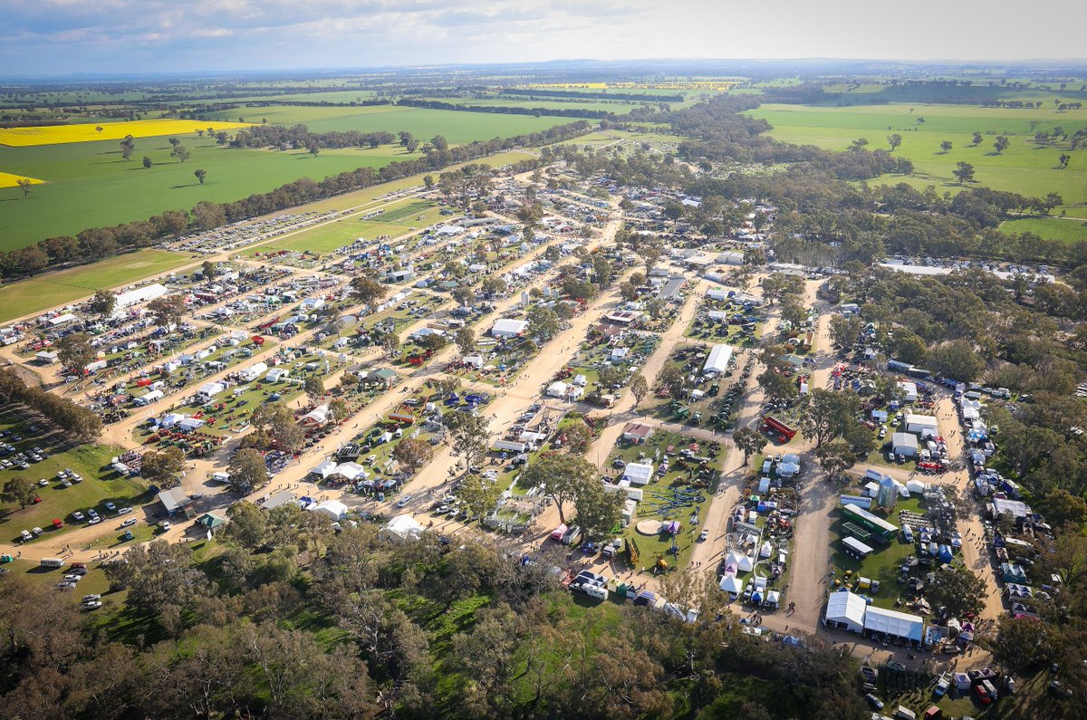 Hentyfielddays's tweet photo. The 2025 Henty Machinery Field Days has been declared a resounding success, with a sold-out exhibitor site allocation and a 10 per cent increase in ticket sales compared to last year. Read more 👉https://t.co/GV84Ojy9HO #hentyfielddays #henty #HMFD #newsouthwales #FeelNSW https://t.co/4R055ScEt7