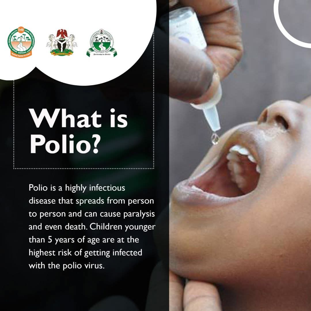 osphcda's tweet image. Did you know?

1 in 200 polio infections leads to irreversible paralysis. Don’t wait—protect your child against polio and other vaccine-preventable diseases through routine immunization at the nearest PHC today.

 Vaccines are safe &amp;amp; effective !

#StopPolio 
#RoutineImmunization