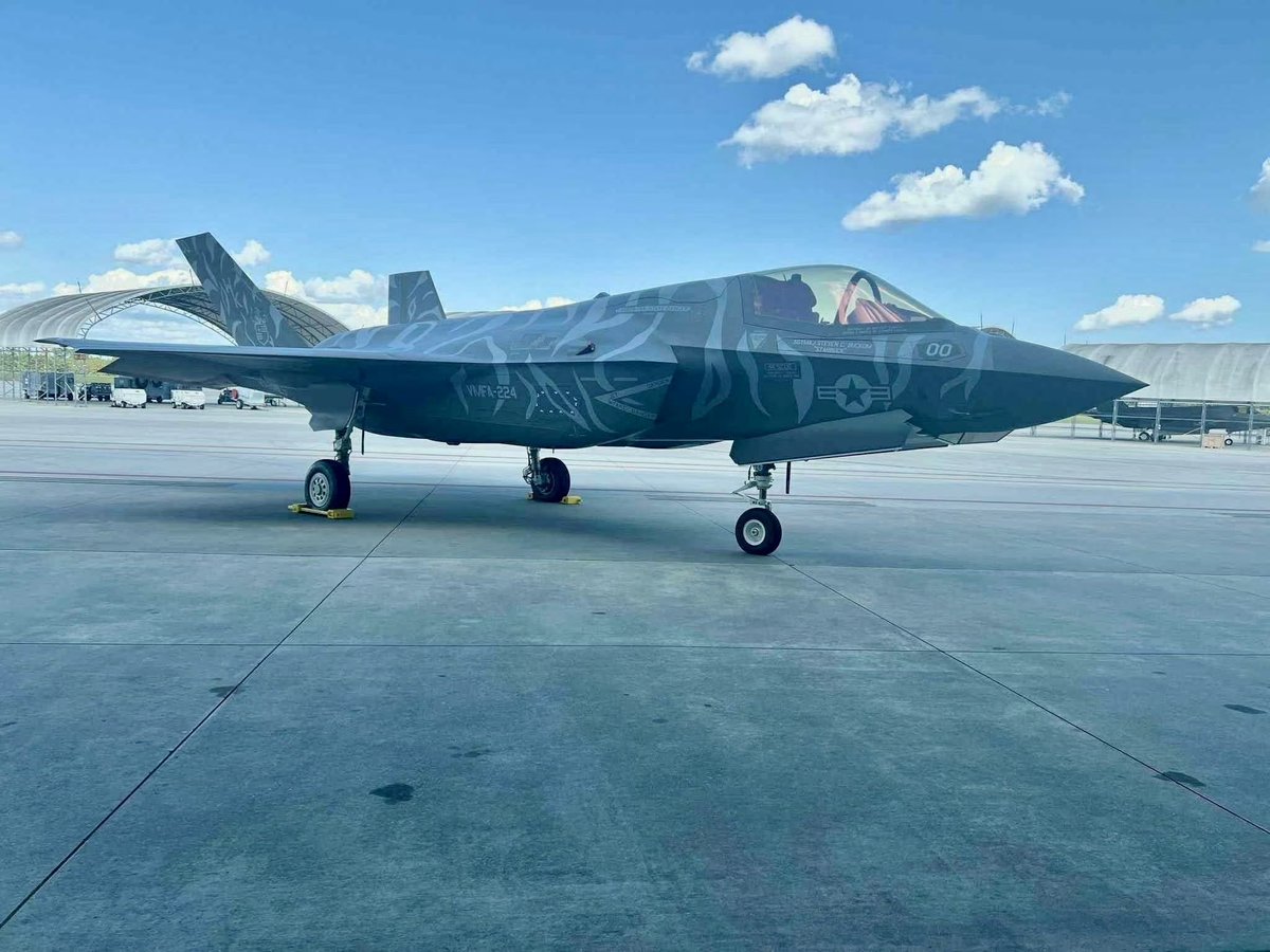 Holy! VMFA-224 rolled out an F-35B in Bengal stripes