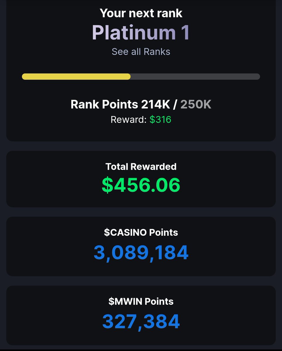 0xNun (@0x_nun) on Twitter photo $1000 GIVEAWAY 🌠
METAWIN USERS GIVEAWAY.
If you Wagered More than $1000 on Metawin, from the Registration day to till date, you are eligible to Receive.
$100 × 10 = $1000
Comment your Wagered $$$ Screenshot, like i posted.
<a href="/DarkSkyWeb3/">NIK SKY ☁️</a>
<a href="/JaiMeTzyNFT_eth/">JaiMeTzyNFT</a>
<a href="/Tommylee861/">Tommy_roger ⚔️</a> $1000 GIVEAWAY 🌠
METAWIN USERS GIVEAWAY.
If you Wagered More than $1000 on Metawin, from the Registration day to till date, you are eligible to Receive.
$100 × 10 = $1000
Comment your Wagered $$$ Screenshot, like i posted.
<a href="/DarkSkyWeb3/">NIK SKY ☁️</a>
<a href="/JaiMeTzyNFT_eth/">JaiMeTzyNFT</a>
<a href="/Tommylee861/">Tommy_roger ⚔️</a>