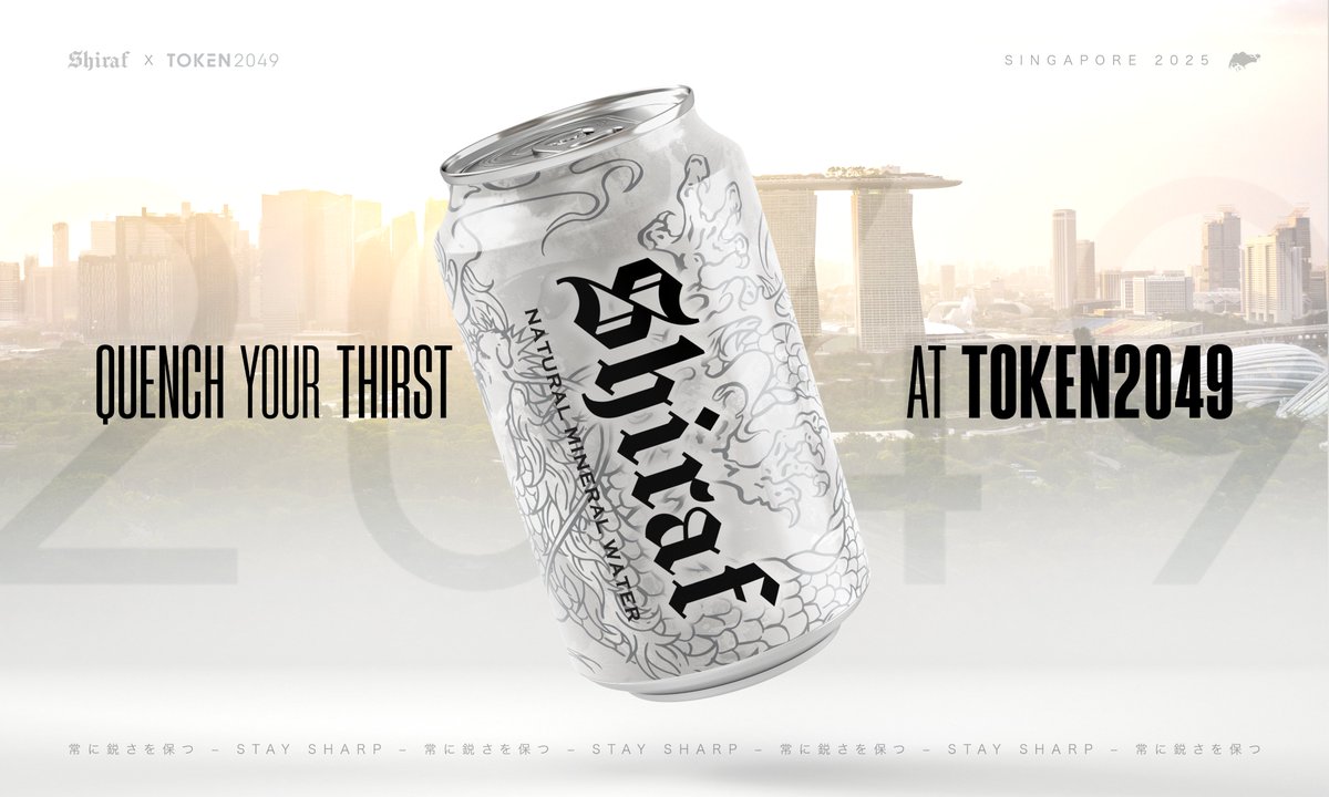 ShirafWater's tweet image. Shiraf is headed to Token 2049!

We’re bringing the freshest drinks straight from Mt. Fuji.

So if you’re thirsty, come find us and quench your thirst.