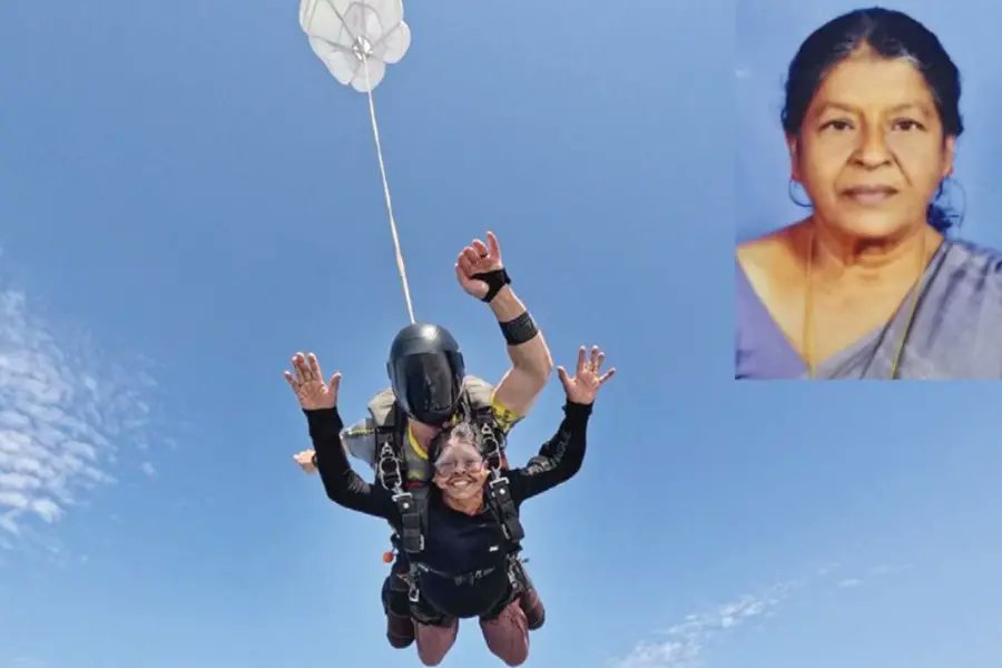 Kerala’s 70-Year-Old Leela Jose Fulfills Dream with 13,000-Ft Skydive in Dubai. Backed by family, she soared over Palm Jumeirah and Burj Khalifa, proving age is no barrier.