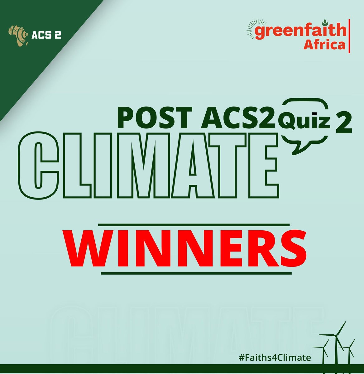 Here We Go
#ClimateQuiz #Faiths4Climatejustice