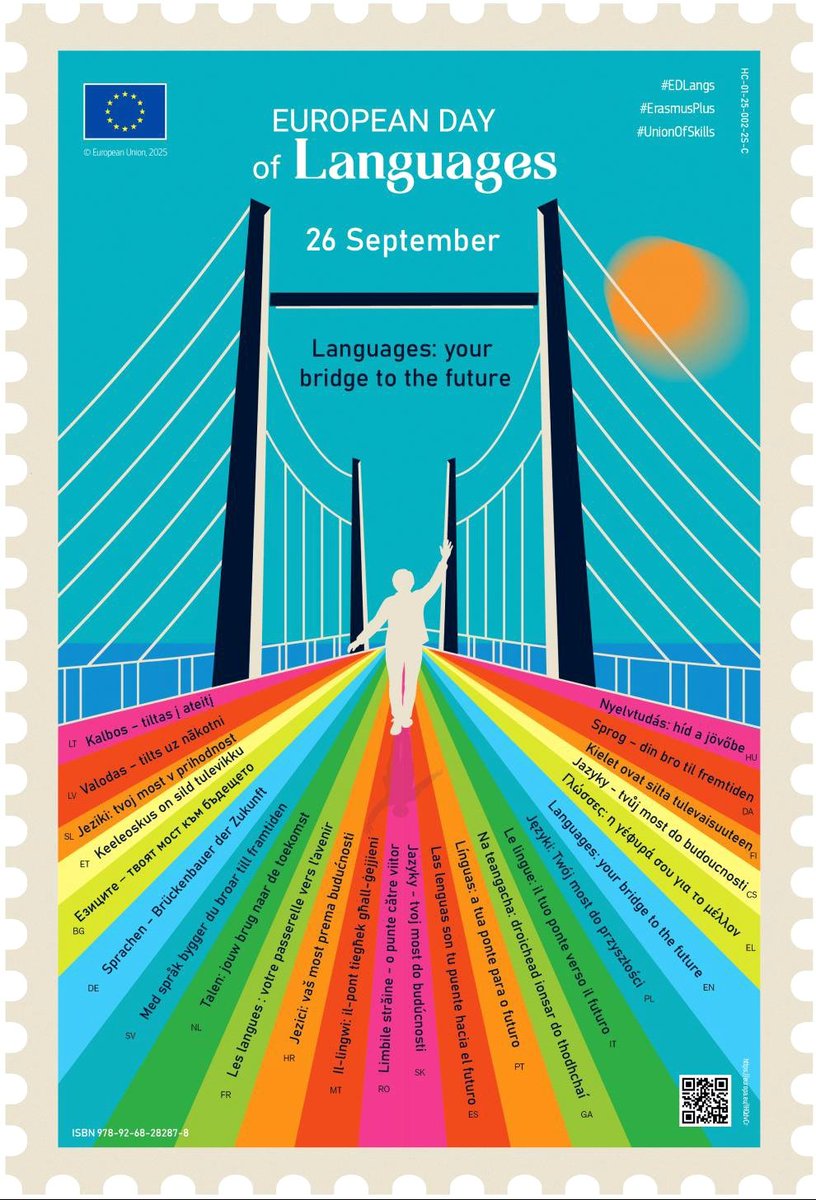 Today the #EU celebrates the richness of its languages and cultures with the European Day of Languages.
Language learning builds bridges between people &amp; cultures. It helps us share ideas, develop trust and create more connected communities. 

Celebrate the #EDLangs with us!