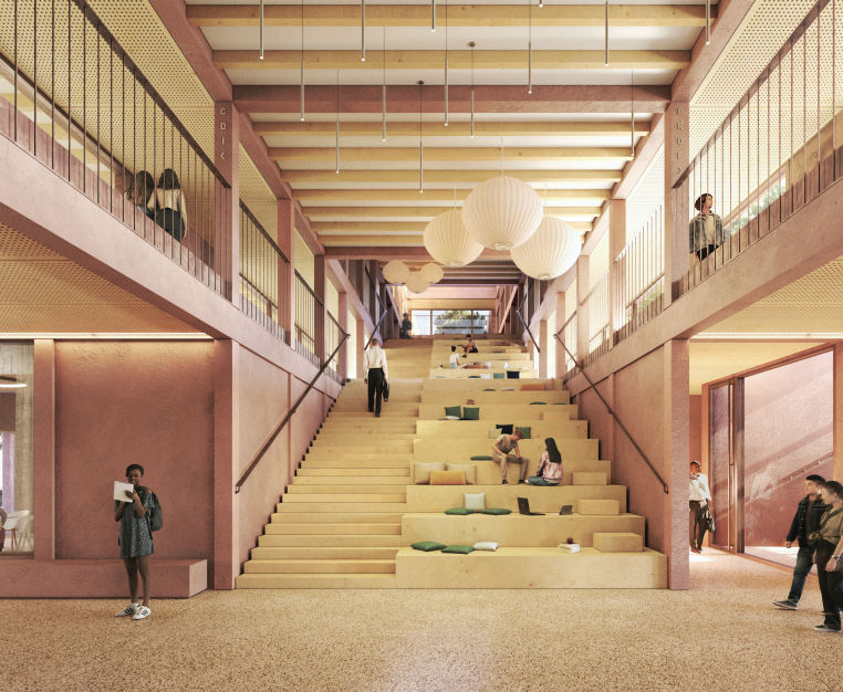 Le futur #collège René Descartes accueillera 600 élèves à la rentrée 2028.
Le projet comprend également un gymnase moderne et performant.

Investissement du Département ➡️30,6 millions €.

📷A+ Samueldelmas Architectes Urbanistes