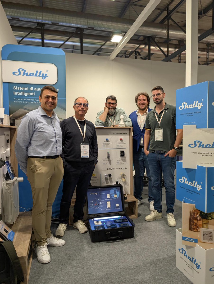 shelly_IoT's tweet image. Shelly representing at Bricoday in Italy 🇮🇹 🌟

It was a fantastic opportunity to connect with partners, showcase our smart home solutions, and share ideas with industry leaders.

Thanks to everyone who stopped by! 
@epeedizioni

#Bricoday #ShellySmartHome #SmartHomeInnovation