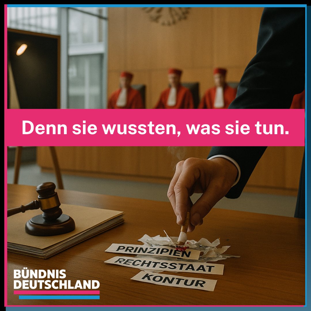 Hier brennt nichts an – hier brennt alles:
„Merz opfert Prinzipien wie Zigarettenstummel.“
Union ohne Kontur, Verfassungsgericht als Bühne, Koalitionsfrieden über Rechtsstaat.
Wenn das kein Selbstverrat ist – was dann?
👉 Lest den Text und sagt uns, wo wir falsch liegen.

DENN